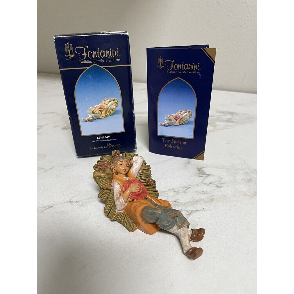 Fontanini Depose‎ Italy Roman EPHRAIM Sleeping Shepherd Boy  5" Figurine
